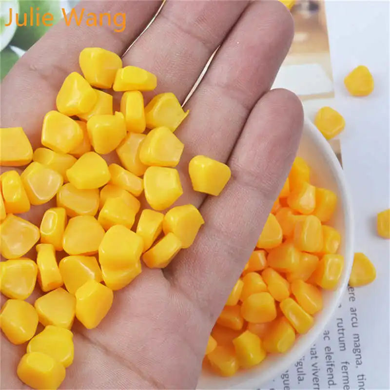 Julie Wang 20PCS Resin Corn Kernels Charms Artificial Food Slime Jewelry Making Accessory Table Decoration Props
Julie Wang 20PCS Resin Corn Kernels Charms Artificial Food Slime Jewelry Making Accessory Table Decoration Props