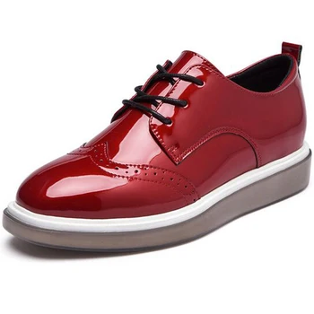 Women Shoes Spring Nice Fashion Patent Leather Thick Round Head Bottom Muffin Wedges Women Casual Shoes Zapatos Mujer
Women Shoes Spring Nice Fashion Patent Leather Thick Round Head Bottom Muffin Wedges Women Casual Shoes Zapatos Mujer