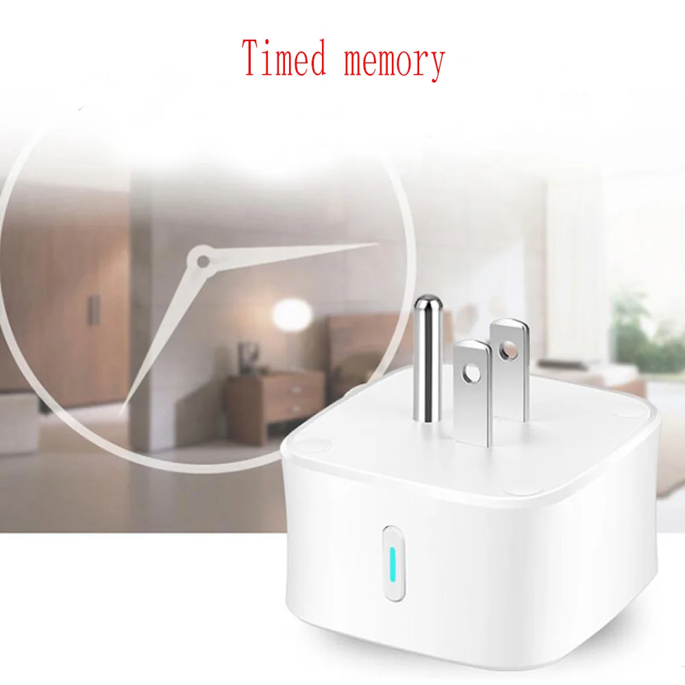exuanfa WiFi smart socket mobile phone switch timing plug voice control US standard socket smart control fireproof material
exuanfa WiFi smart socket mobile phone switch timing plug voice control US standard socket smart control fireproof material