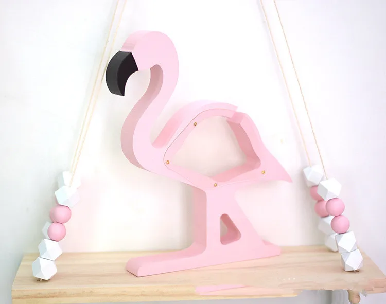 1 шт. деревянная копилка с фламинго Детская для украшения гостиной