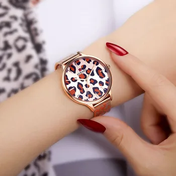 Women's Bracelet Watch Luxury Rose Gold Leopard Milan Steel Quartz Wristwatches Female Ladies Dress Watch relogio feminino 2019
Women's Bracelet Watch Luxury Rose Gold Leopard Milan Steel Quartz Wristwatches Female Ladies Dress Watch relogio feminino 2019
