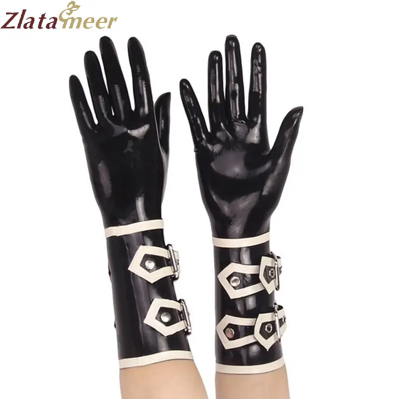 Latex Gloves For Unisex Adult Long Rubber Glove With Buckle Black And White Patchwork Colour Customize Service LA055
Latex Gloves For Unisex Adult Long Rubber Glove With Buckle Black And White Patchwork Colour Customize Service LA055