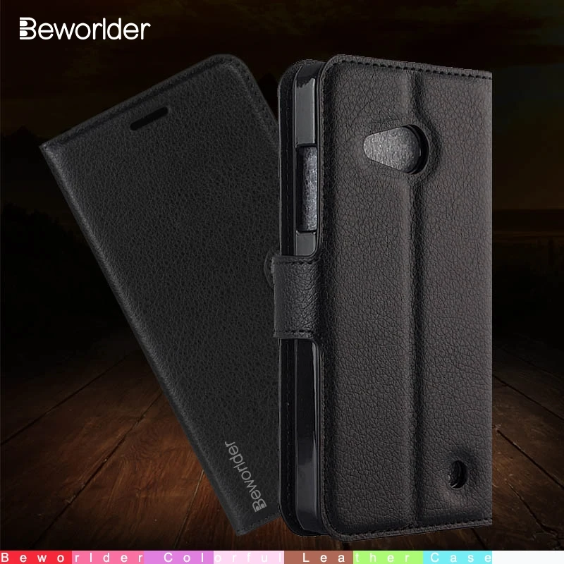 Кожаный чехол Beworlder для Microsoft Lumia 550 Модный Цветной Чехол бумажник телефона книжка