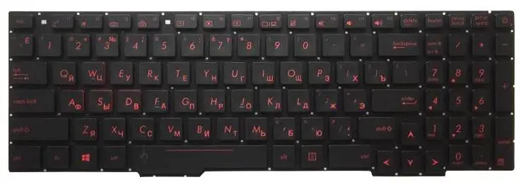Russian Backlit keyboard for Asus Rog GL553VD GL553VE GL553VW GL753 GL753V GL753VE GL753VD ZX53V ZX53VD ZX53VE ZX53EW ZX53VW RU
Russian Backlit keyboard for Asus Rog GL553VD GL553VE GL553VW GL753 GL753V GL753VE GL753VD ZX53V ZX53VD ZX53VE ZX53EW ZX53VW RU