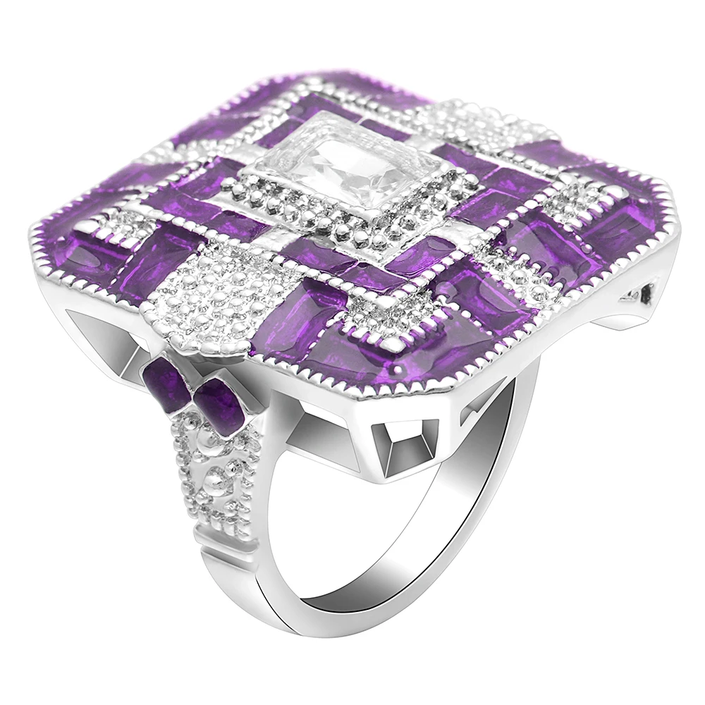 Trendy Luxury Big Wide Ring charm Purple blue Green Red Cubic Zircon jewelry Ring For Woman Wedding Engagement gift Drop Shiping
Trendy Luxury Big Wide Ring charm Purple blue Green Red Cubic Zircon jewelry Ring For Woman Wedding Engagement gift Drop Shiping