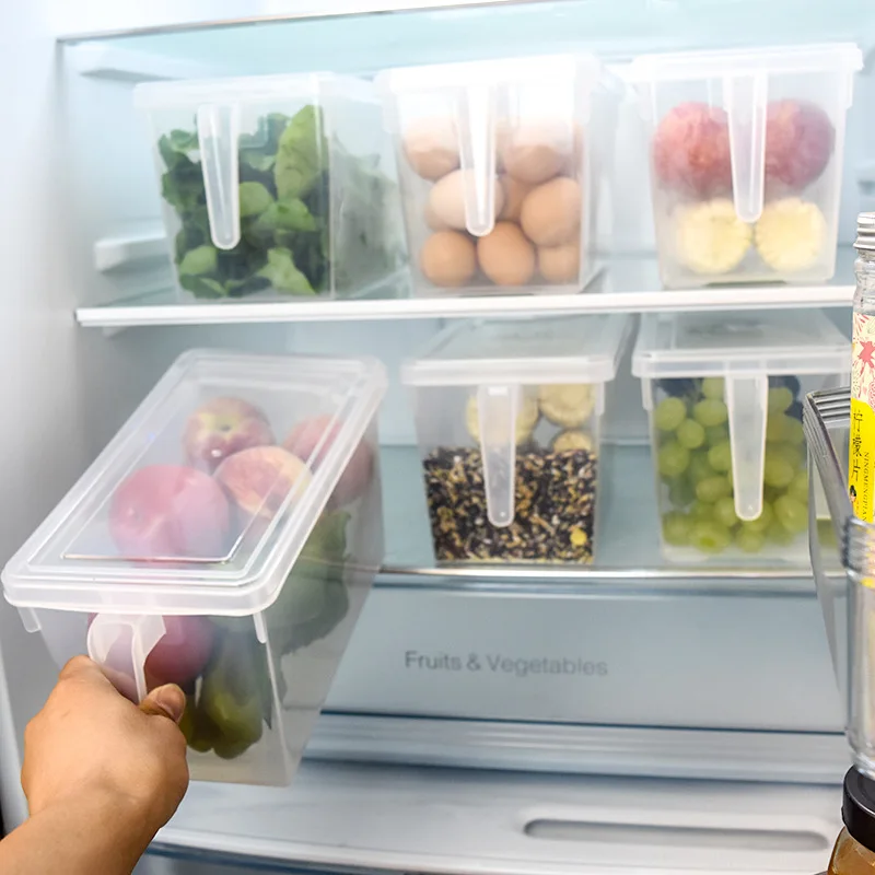 Rectangular Transparent Plastic Refrigerator With Cover Receptacle Box Kitchen Eggs, Fruits, Dumplings Storage Box Sealed Box
Rectangular Transparent Plastic Refrigerator With Cover Receptacle Box Kitchen Eggs, Fruits, Dumplings Storage Box Sealed Box