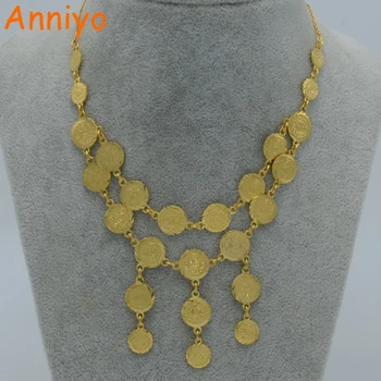Anniyo Metal Coin Necklace for Women,Islam Coins Necklaces Gold Color Arab Jewelry Muslim Middle East Girls #003807
Anniyo Metal Coin Necklace for Women,Islam Coins Necklaces Gold Color Arab Jewelry Muslim Middle East Girls #003807