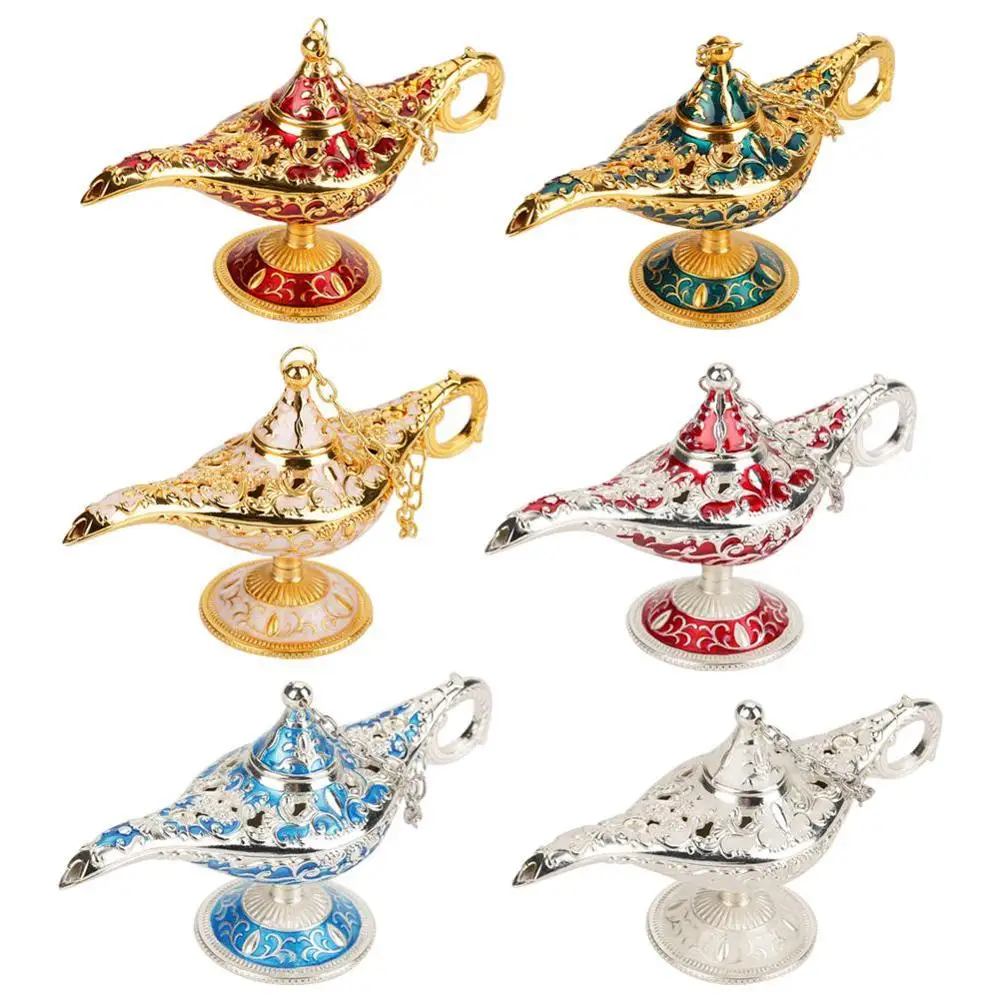 Metal Genie Lamp Light Wishing Tea Pot Retro Furnishing Article Light Pot Decoration Home Ornaments
Metal Genie Lamp Light Wishing Tea Pot Retro Furnishing Article Light Pot Decoration Home Ornaments