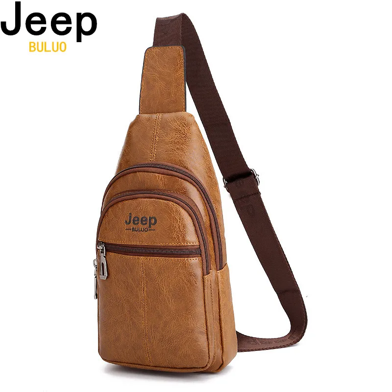 JEEP BULUO Men Sling Bags Men Leather College Chest Bag Corssbody Summer Travel Shoulder Bags Male Drop shipping
JEEP BULUO Men Sling Bags Men Leather College Chest Bag Corssbody Summer Travel Shoulder Bags Male Drop shipping