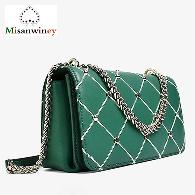 Newest Hot Rivet Ladies Shoulder Bag Brand Ladies Fashion Chain Messenger Bag Women's Clutch Bag Plaid Bags for Women Sac A Main
Newest Hot Rivet Ladies Shoulder Bag Brand Ladies Fashion Chain Messenger Bag Women's Clutch Bag Plaid Bags for Women Sac A Main