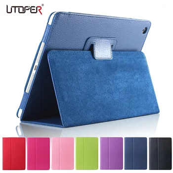 UTOPER For ipad Mini Case Matte Soft Flip Litchi PU Leather for Apple ipad Mini 1 2 3