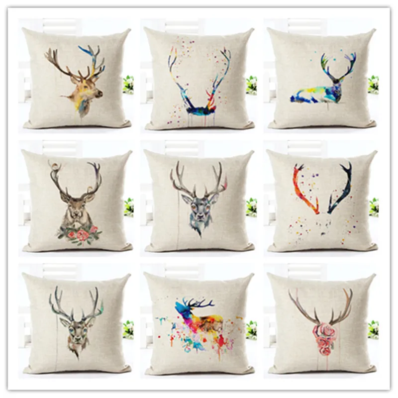 2017 High Quality Creative Fashion Deer Home Decor Cushion Cover Home Decorative Floral Printed Soft Pillowcase Cojines Almofada
2017 High Quality Creative Fashion Deer Home Decor Cushion Cover Home Decorative Floral Printed Soft Pillowcase Cojines Almofada