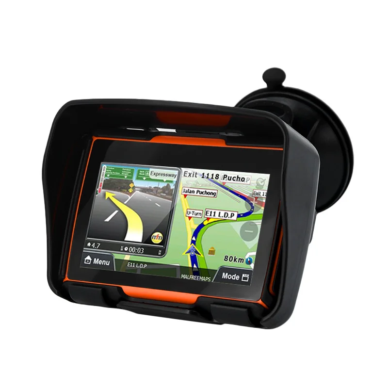 4 3 дюймовый 256M RAM 8GB Flash водонепроницаемый мотоцикл GPS Bluetooth навигатор SAT NAV