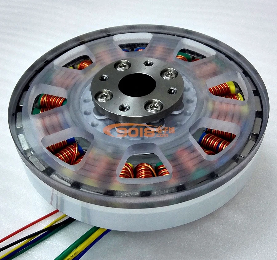 Disc type 300W DC brushless motor 27N24P hollow shaft flat direct drive torque motor generator
Disc type 300W DC brushless motor 27N24P hollow shaft flat direct drive torque motor generator