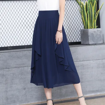 2019 Summer Fashion Loose Women Skirt Pants Korean High Waist Casual Chiffon Ruffle Cropped Pants Plus Size 2xl Free Shipping
2019 Summer Fashion Loose Women Skirt Pants Korean High Waist Casual Chiffon Ruffle Cropped Pants Plus Size 2xl Free Shipping