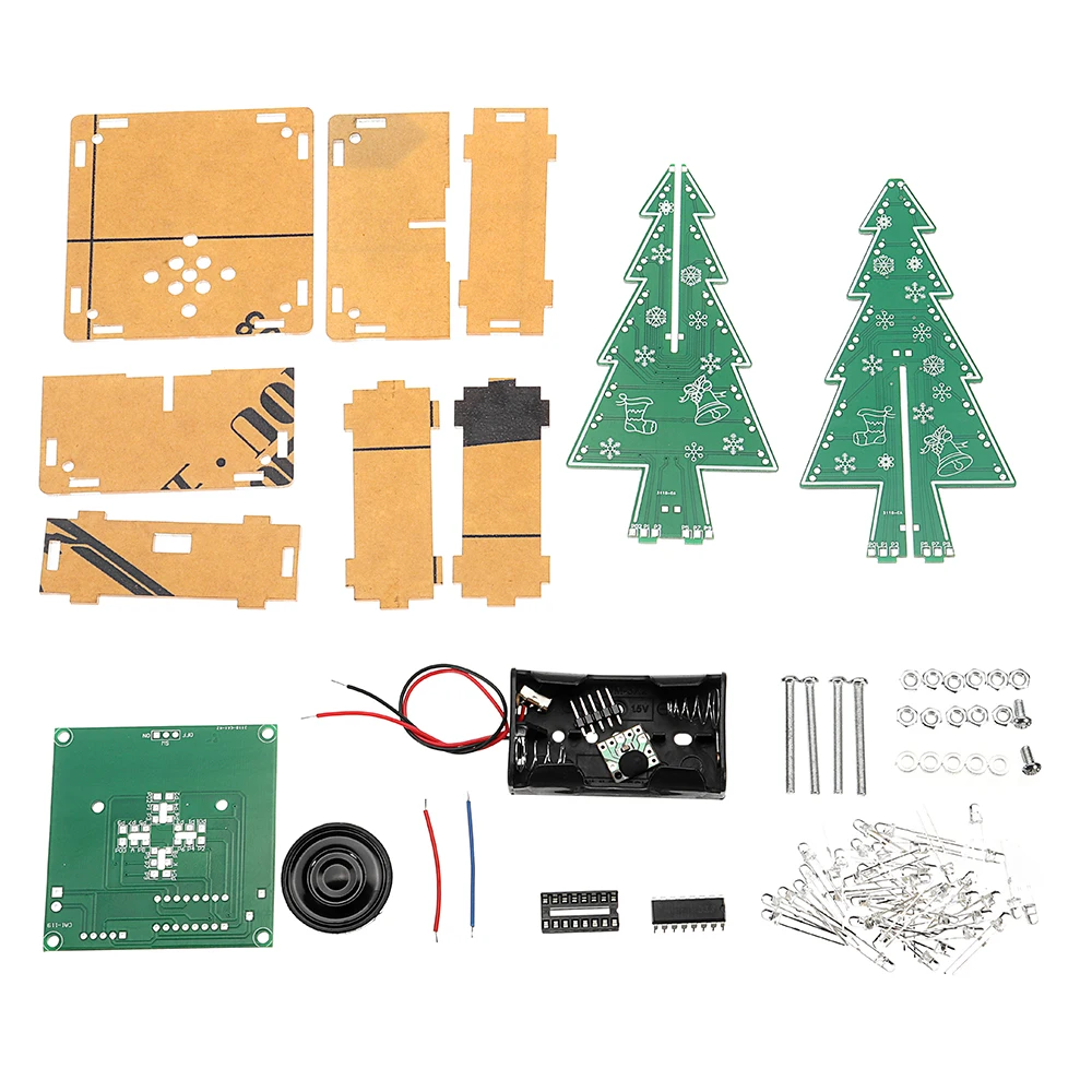 DIY Christmas Tree kit Colorful Easy Making LED Light Acrylic Christmas Tree with Music Electronic Learning Kit Module
DIY Christmas Tree kit Colorful Easy Making LED Light Acrylic Christmas Tree with Music Electronic Learning Kit Module