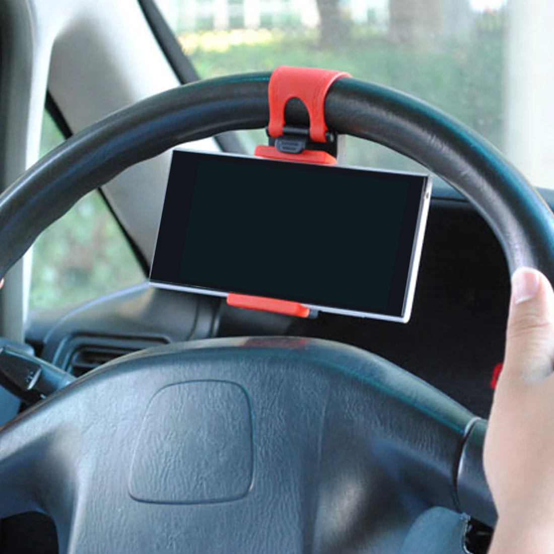 Practical Car Steering Wheel Bike Clip Mount Stand Holder for Universal Mobile Phone GPS Navigation safe and secure driving
Practical Car Steering Wheel Bike Clip Mount Stand Holder for Universal Mobile Phone GPS Navigation safe and secure driving