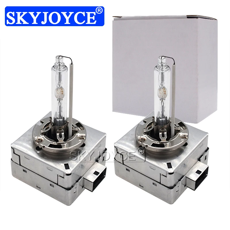 SKYJOYCE 35W Xenon D1S HID Bulb D3S Headlamp Bulb 55W D1S 6000K 5000K D3S 4300K 8000K Metal Base Bulb For D1S Xenon Ballast Kit