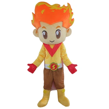 100% in kind shooting fire boy costume plush adult fire head mascot costume 
100% in kind shooting fire boy costume plush adult fire head mascot costume