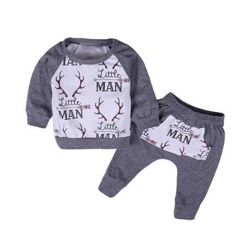 2019 New Grey Baby Clothes Suits Christmas Deer Little Man Print Shirt Pants 2Pcs/Sets Cotton Casual Kids Boy Girl Sport Outfits
2019 New Grey Baby Clothes Suits Christmas Deer Little Man Print Shirt Pants 2Pcs/Sets Cotton Casual Kids Boy Girl Sport Outfits