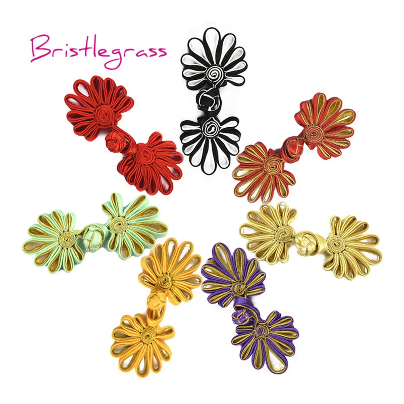 BRISTLEGRASS 5 Pair Handmade Chrysanthemu Chinese Knot Buttons Frogs Closure Ribbon Fastener Cheongsam Costume Suit Sewing Craft
BRISTLEGRASS 5 Pair Handmade Chrysanthemu Chinese Knot Buttons Frogs Closure Ribbon Fastener Cheongsam Costume Suit Sewing Craft