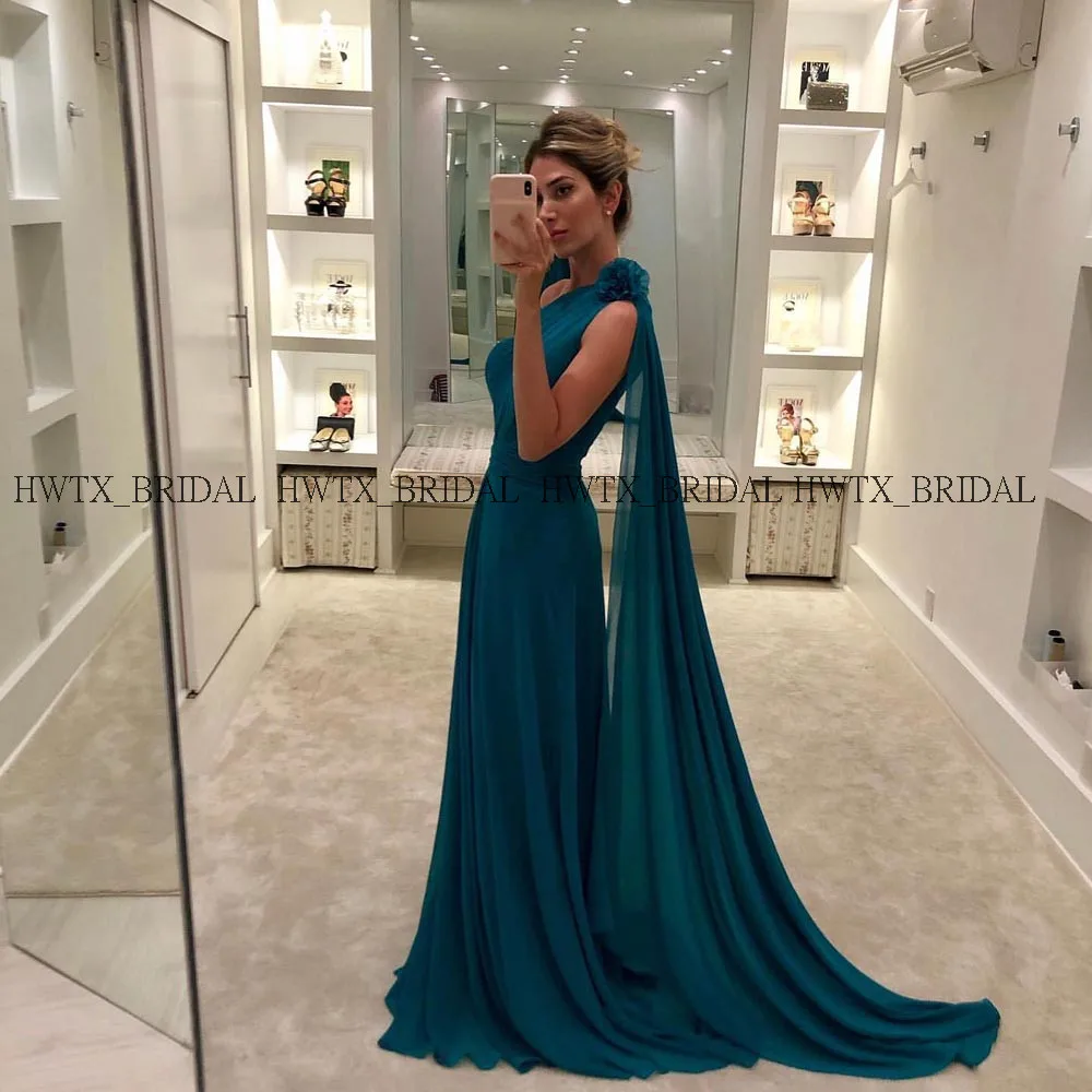 Elegant One Shoulder Chiffon Evening Dress Green Flowers Plus Size A-Line Long Prom Dresses 2019 Celebrity Formal Party Gowns
Elegant One Shoulder Chiffon Evening Dress Green Flowers Plus Size A-Line Long Prom Dresses 2019 Celebrity Formal Party Gowns