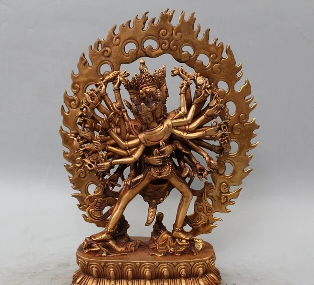 wholesale factory 12" Tibetan Buddhism Bronze Gild Vajrayogini Vajravarahi Kalachakra Buddha Statu
wholesale factory 12" Tibetan Buddhism Bronze Gild Vajrayogini Vajravarahi Kalachakra Buddha Statu