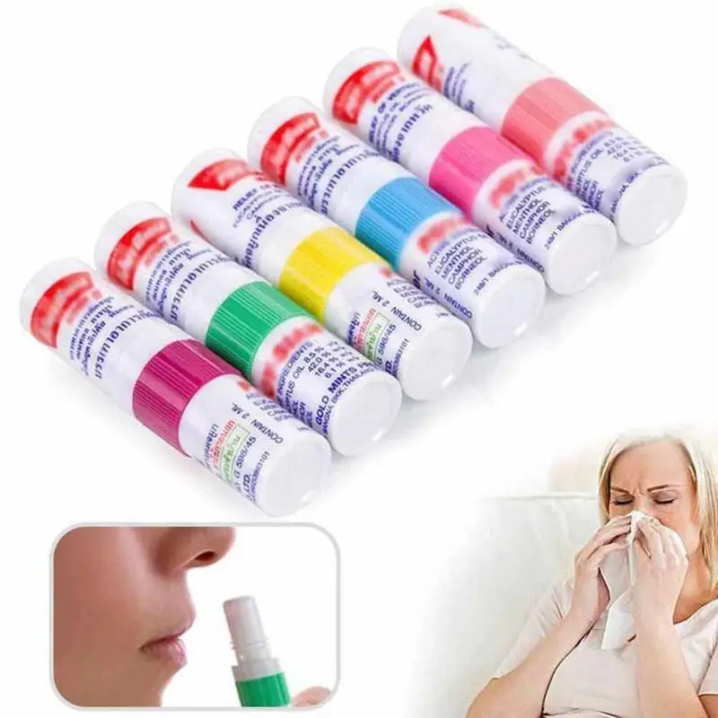 1pc Thailand Nasal Inhaler Balm Herbal Mint Cylinder Essential Oil Asthma Refreshing Aroma Stick Motion Sickness Anti-mosquito
1pc Thailand Nasal Inhaler Balm Herbal Mint Cylinder Essential Oil Asthma Refreshing Aroma Stick Motion Sickness Anti-mosquito