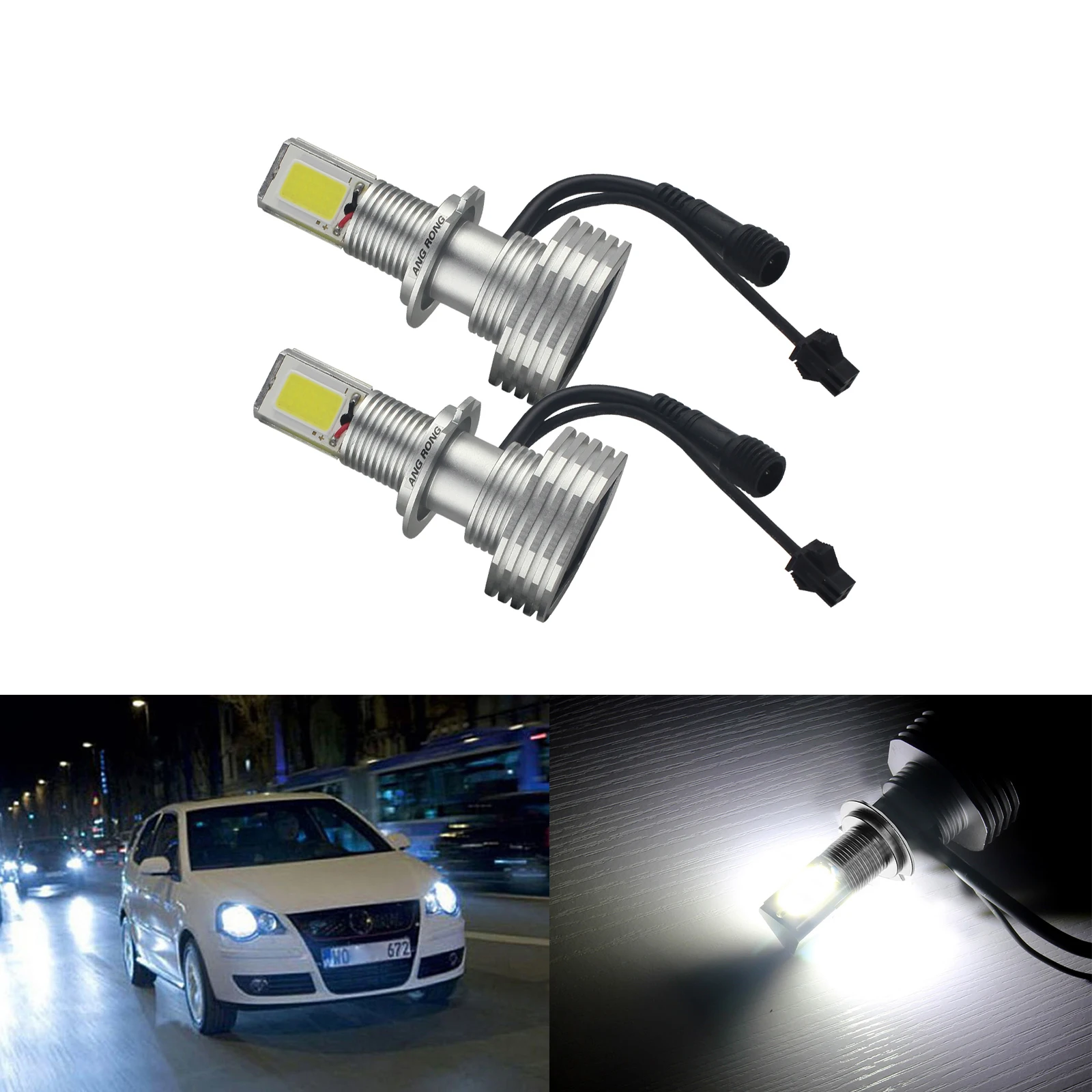 ANGRONG 2pcs H7 499 High Power 60W COB LED White Headlight Fog Light Bulb White No Error
ANGRONG 2pcs H7 499 High Power 60W COB LED White Headlight Fog Light Bulb White No Error