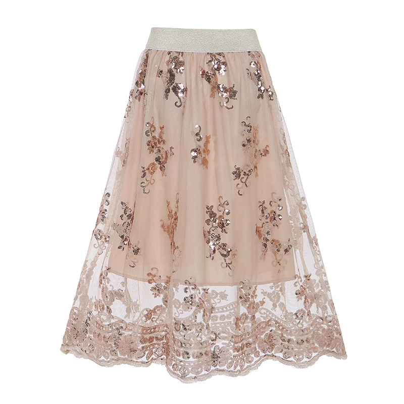new arrivals free shipping ladies mesh lace sequined a-line knee-length solid Elastic waist fashion skirts women summer skirts
new arrivals free shipping ladies mesh lace sequined a-line knee-length solid Elastic waist fashion skirts women summer skirts