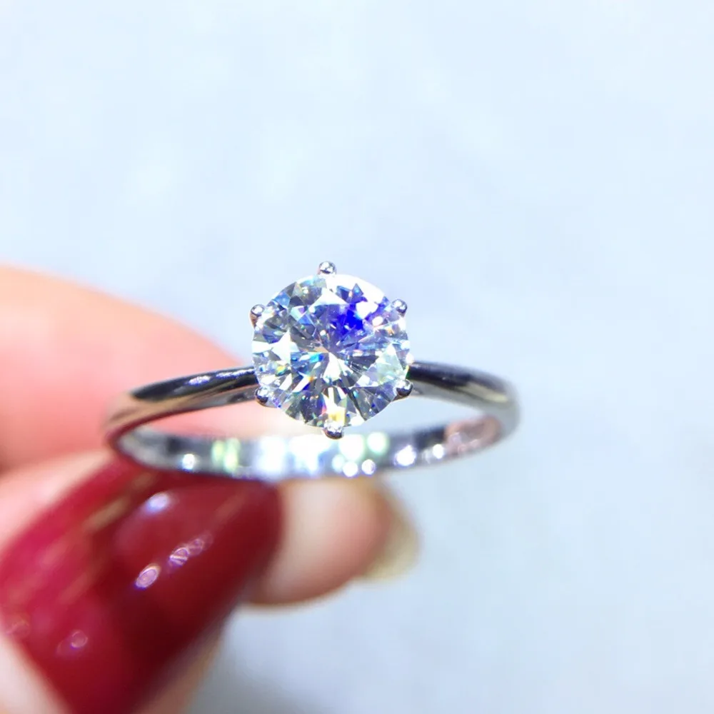 Fine Jewelry Real 18K Gold AU750 G18K 0.8ct Moissanite Diamond Ring Gemstone Rings for Women
Fine Jewelry Real 18K Gold AU750 G18K 0.8ct Moissanite Diamond Ring Gemstone Rings for Women