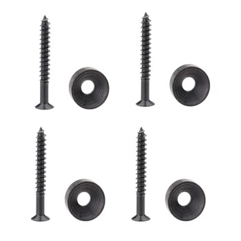 Metal 4 screws + 4 ferrules Kit Guitar Neck Joint Plate Screw Bushings Guitar Ferrules For Neck Mounting With Screws Black
Metal 4 screws + 4 ferrules Kit Guitar Neck Joint Plate Screw Bushings Guitar Ferrules For Neck Mounting With Screws Black
