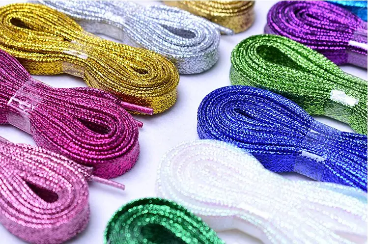 Free Shipping! 1 pair 110CM Fantastic decoration Pattern Colored shining Shoe Laces with gold wire and silver wire
Free Shipping! 1 pair 110CM Fantastic decoration Pattern Colored shining Shoe Laces with gold wire and silver wire
