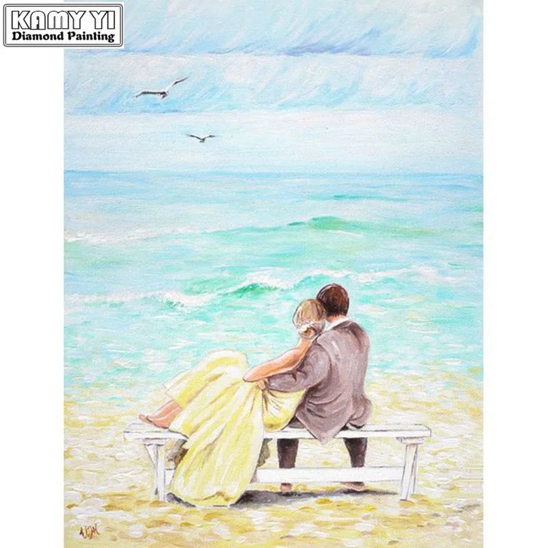 5D DIY Diamond embroidery Cross stitch Couple by the seaside Full Square/Round Diamond mosaic Diamond painting decoration HYY
5D DIY Diamond embroidery Cross stitch Couple by the seaside Full Square/Round Diamond mosaic Diamond painting decoration HYY