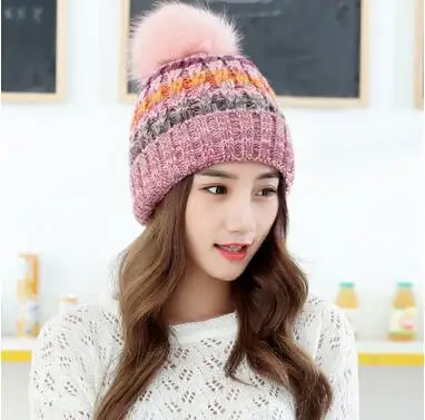 2018 Female Winter Hat Knitted Hats Women Beanie Knitted Cap Interwoven Pattern Women Beanies Warm Bonnet Nagymaros Ballbone
2018 Female Winter Hat Knitted Hats Women Beanie Knitted Cap Interwoven Pattern Women Beanies Warm Bonnet Nagymaros Ballbone