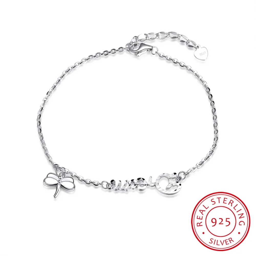 "Dream"/"Grace" Bracelets 100% Real 925 Sterling-Silver-Jewelry Women Silver Bracelets link Chain Dragonfly Charms Fine Jewelry
"Dream"/"Grace" Bracelets 100% Real 925 Sterling-Silver-Jewelry Women Silver Bracelets link Chain Dragonfly Charms Fine Jewelry