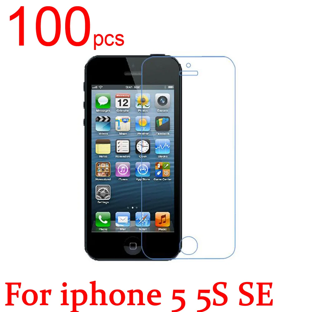 

100pcs glossy/Matte/Nano anti-Explosion LCD Screen Protector Film Cover For iphone 4 4S 5 5S SE 5C 3G 3GS Protective Film+cloth