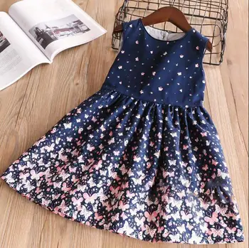 Girls Bow Butterfly Floral Ruffles Dress Lovely Kids Blue Color Clothes Princess Western Fashion Spring Summer Dress 2~10Y 6 p/l
Girls Bow Butterfly Floral Ruffles Dress Lovely Kids Blue Color Clothes Princess Western Fashion Spring Summer Dress 2~10Y 6 p/l