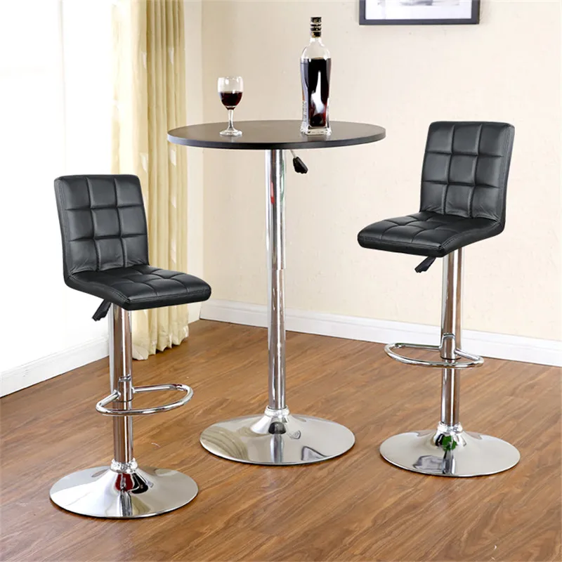 2Pcs/set Nine-grid Cushion Chair Bar Stools Swivel Height Adjustable Chairs Synthetic Leather With Footrest No Armrests HWC
2Pcs/set Nine-grid Cushion Chair Bar Stools Swivel Height Adjustable Chairs Synthetic Leather With Footrest No Armrests HWC