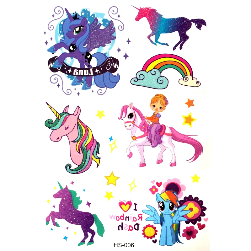 Cute Unicorn Waterproof Temporary Tattoos Pegasus Fake Tattoo Kids princess henna tattoo body art lolita piraie brinquedos
Cute Unicorn Waterproof Temporary Tattoos Pegasus Fake Tattoo Kids princess henna tattoo body art lolita piraie brinquedos