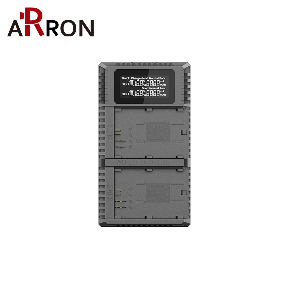 Nitecore NEW UCN2 Pro Dual Slot USB QC LP-E6 LP-E6E Charger For Canon CANON DSLR EOS 60D 5D3 7D 70D 5D Mark II SLR Camera Batter
Nitecore NEW UCN2 Pro Dual Slot USB QC LP-E6 LP-E6E Charger For Canon CANON DSLR EOS 60D 5D3 7D 70D 5D Mark II SLR Camera Batter