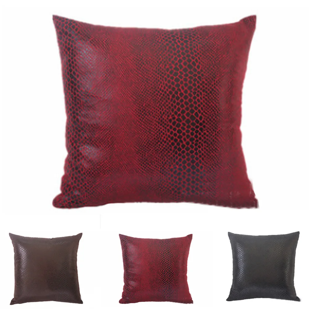 45*45cm Faux Leather Throw Pillowcase for Sofa Vintage Pillow Case Soft Cushion Cover for Home Decorative Cojines
45*45cm Faux Leather Throw Pillowcase for Sofa Vintage Pillow Case Soft Cushion Cover for Home Decorative Cojines