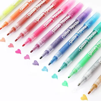 STA1152 12 Colors Glitter Marker Pens Set Waterproof Poster Graffiti Journal Writing Handle Fluorescent Pens Stationery Supplies
STA1152 12 Colors Glitter Marker Pens Set Waterproof Poster Graffiti Journal Writing Handle Fluorescent Pens Stationery Supplies