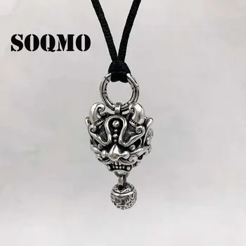 SOQMO 2019 Hiphop Animal Lion Bell Pendant 100% 925 Sterling Silver Men Women Wedding Necklace Pendant fine Jewelry SQM281
SOQMO 2019 Hiphop Animal Lion Bell Pendant 100% 925 Sterling Silver Men Women Wedding Necklace Pendant fine Jewelry SQM281