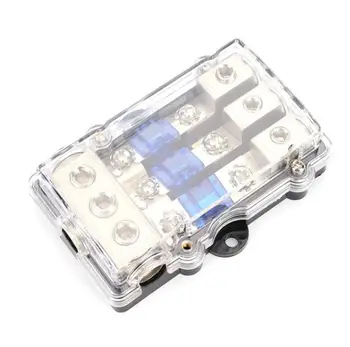3 Ways 1 in 3 out Fuse Holder + Fuse Set Audio Line Fuse Car Fuse Seat + Safety Lever Built-in 60A cross-pin insurance
3 Ways 1 in 3 out Fuse Holder + Fuse Set Audio Line Fuse Car Fuse Seat + Safety Lever Built-in 60A cross-pin insurance