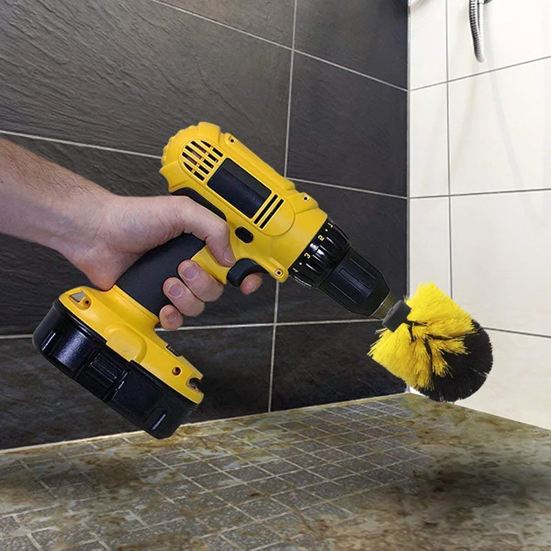 3Pcs/Set Electric Drill Brush Kit Plastic Round Cleaning Brush For Carpet Glass Car Tires Nylon Brushes Power Scrubber Drill
3Pcs/Set Electric Drill Brush Kit Plastic Round Cleaning Brush For Carpet Glass Car Tires Nylon Brushes Power Scrubber Drill