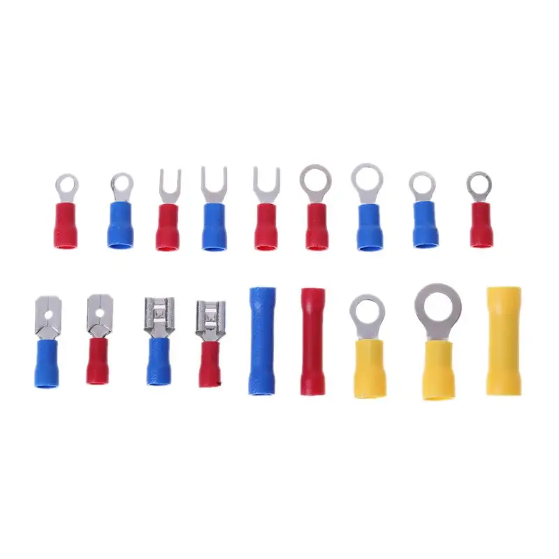 1200 Pcs/Set 18 Types Red/Blue/Yellow Crimp Terminals Assortment Lugs Cable Wire Connector For Automobile Application
1200 Pcs/Set 18 Types Red/Blue/Yellow Crimp Terminals Assortment Lugs Cable Wire Connector For Automobile Application