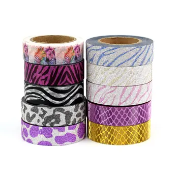 10M Animal Patterns Zebra Leopard Washi Tape Japanese Paper DIY Planner Masking Adhesive Tapes Stickers Decorative Stationery
10M Animal Patterns Zebra Leopard Washi Tape Japanese Paper DIY Planner Masking Adhesive Tapes Stickers Decorative Stationery