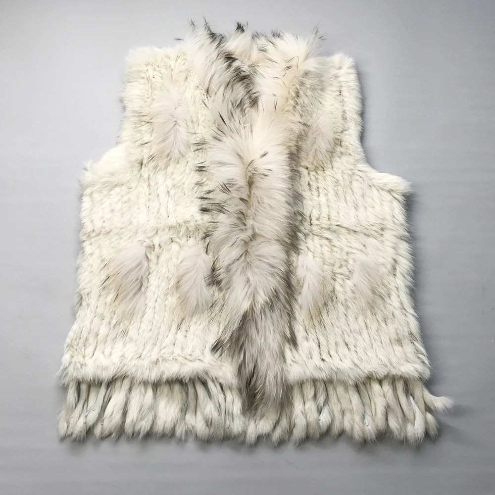 2019 New Genuine Rabbit Fur Vest Female Models Tassel Raccoon Fur Collar Wholesale
2019 New Genuine Rabbit Fur Vest Female Models Tassel Raccoon Fur Collar Wholesale