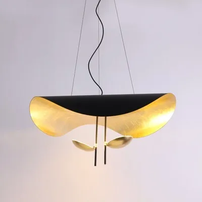 Modern LED Pendant Light Postmodern Dining Room Bedroom Fixture Retro Black Gold Texture Hanging Lamp
Modern LED Pendant Light Postmodern Dining Room Bedroom Fixture Retro Black Gold Texture Hanging Lamp